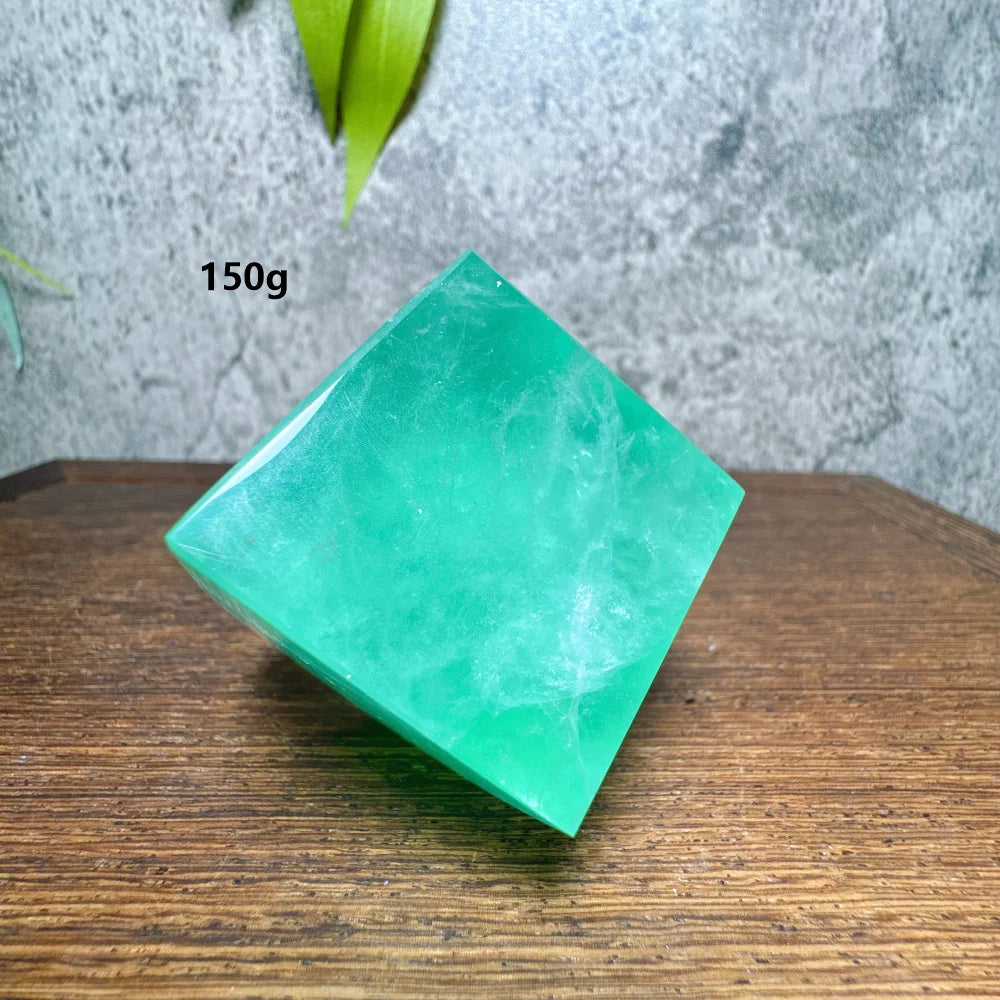 Green Fluorite Cube-ToShay.org