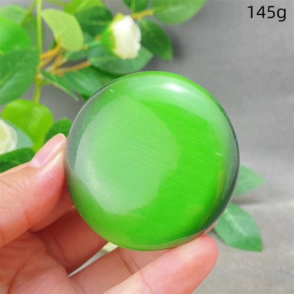 Green Cats Eye Pendant-ToShay.org