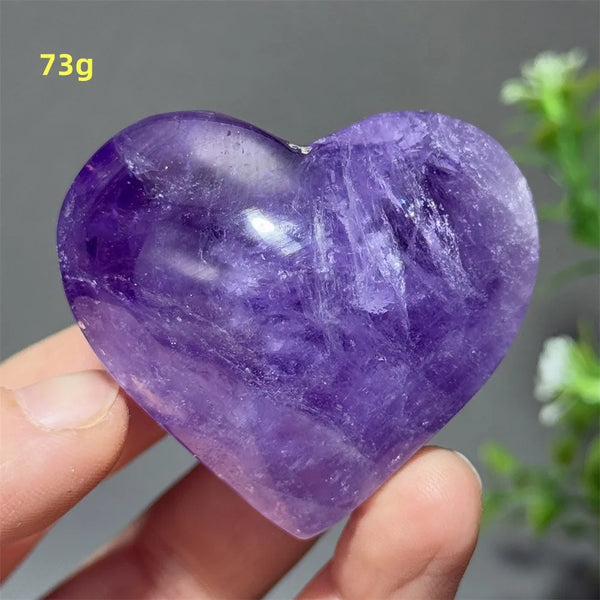 Purple Amethyst Heart-ToShay.org