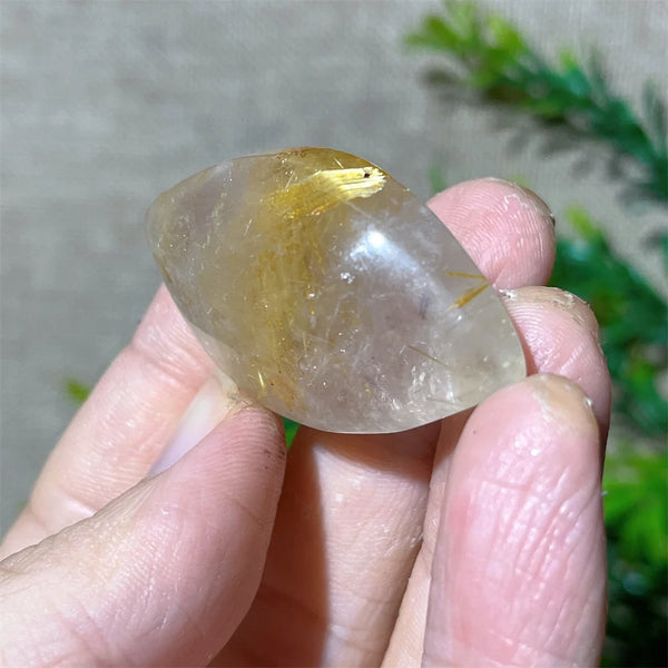 Gold Rutile Quartz Pendant-ToShay.org