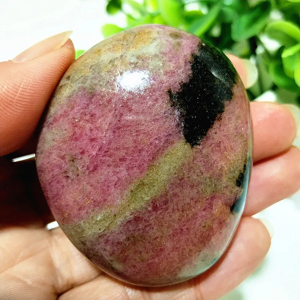 Pink Rosestone Palm Stone-ToShay.org
