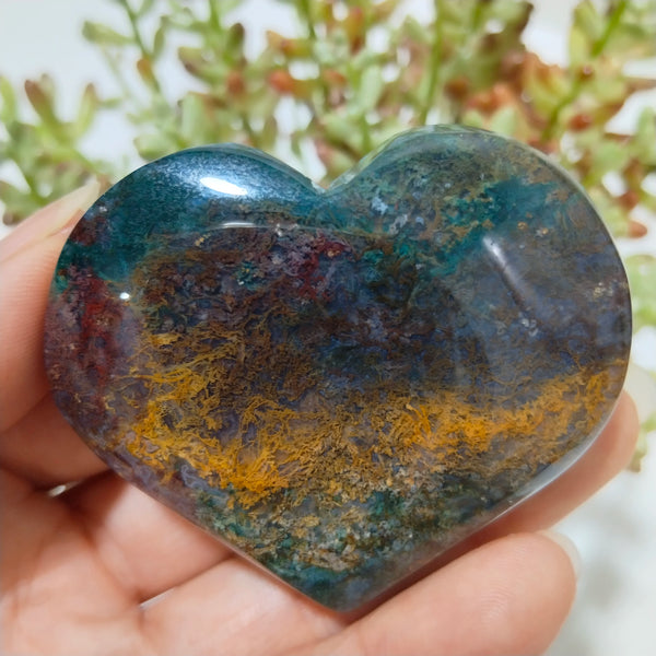 Green Moss Agate Heart-ToShay.org