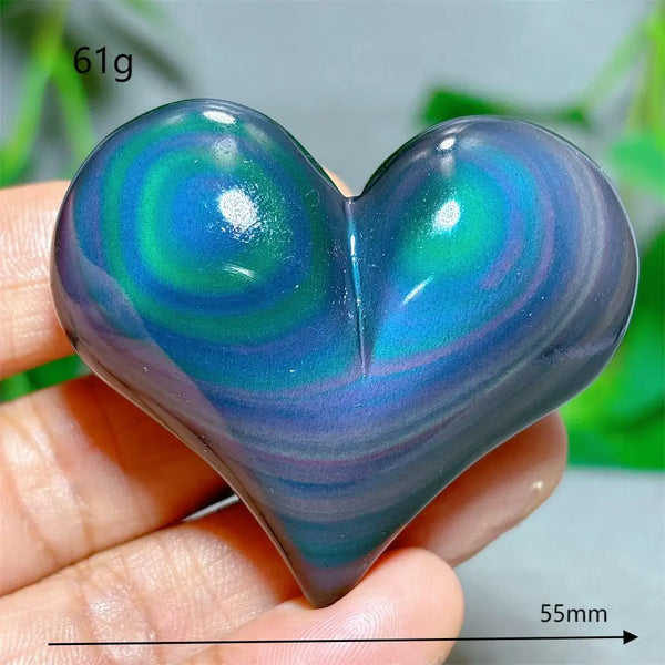 Rainbow Obsidian Heart-ToShay.org