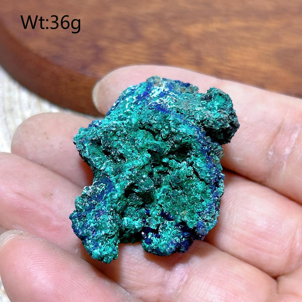 Blue Chrysocolla with Azurite Stone-ToShay.org