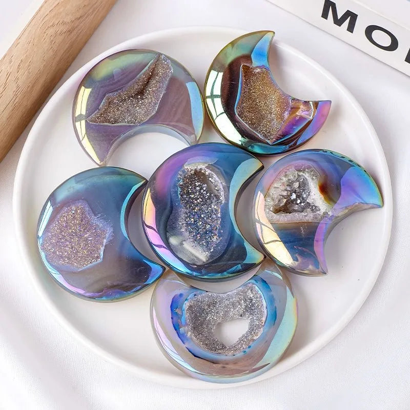 Purple Aura Agate Moon-ToShay.org