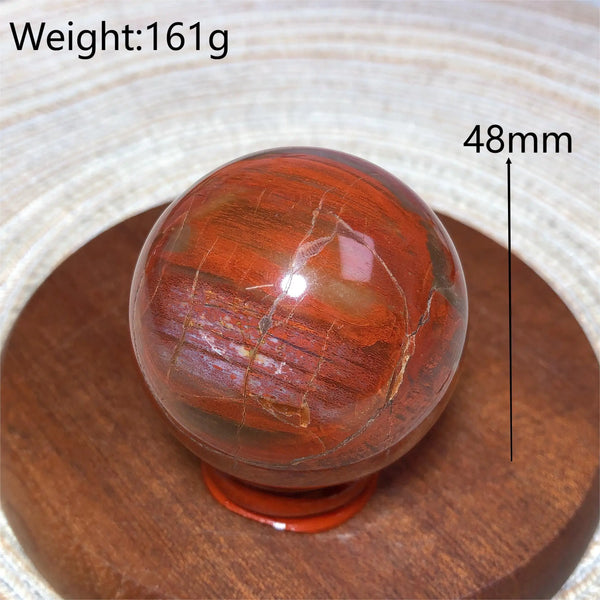 Brown Petrified Wood Ball-ToShay.org