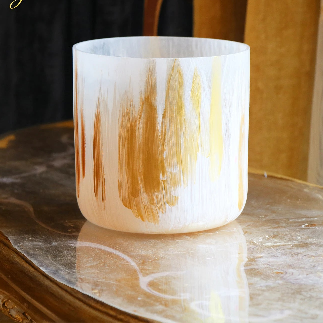 White Alchemy Crystal Singing Bowl-ToShay.org