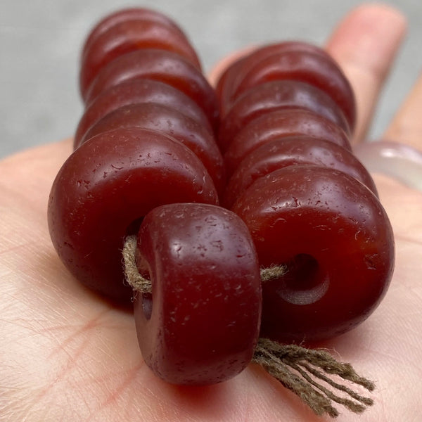 Tibetan Red Agate DZi Bead-ToShay.org