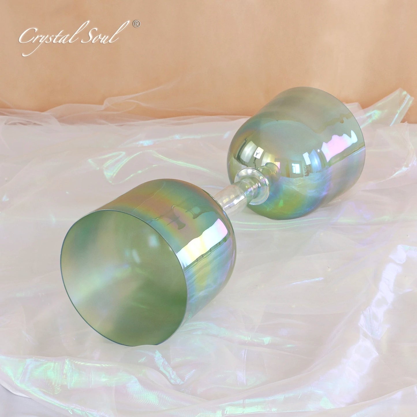 Green Double Headed Singing Bowl-ToShay.org
