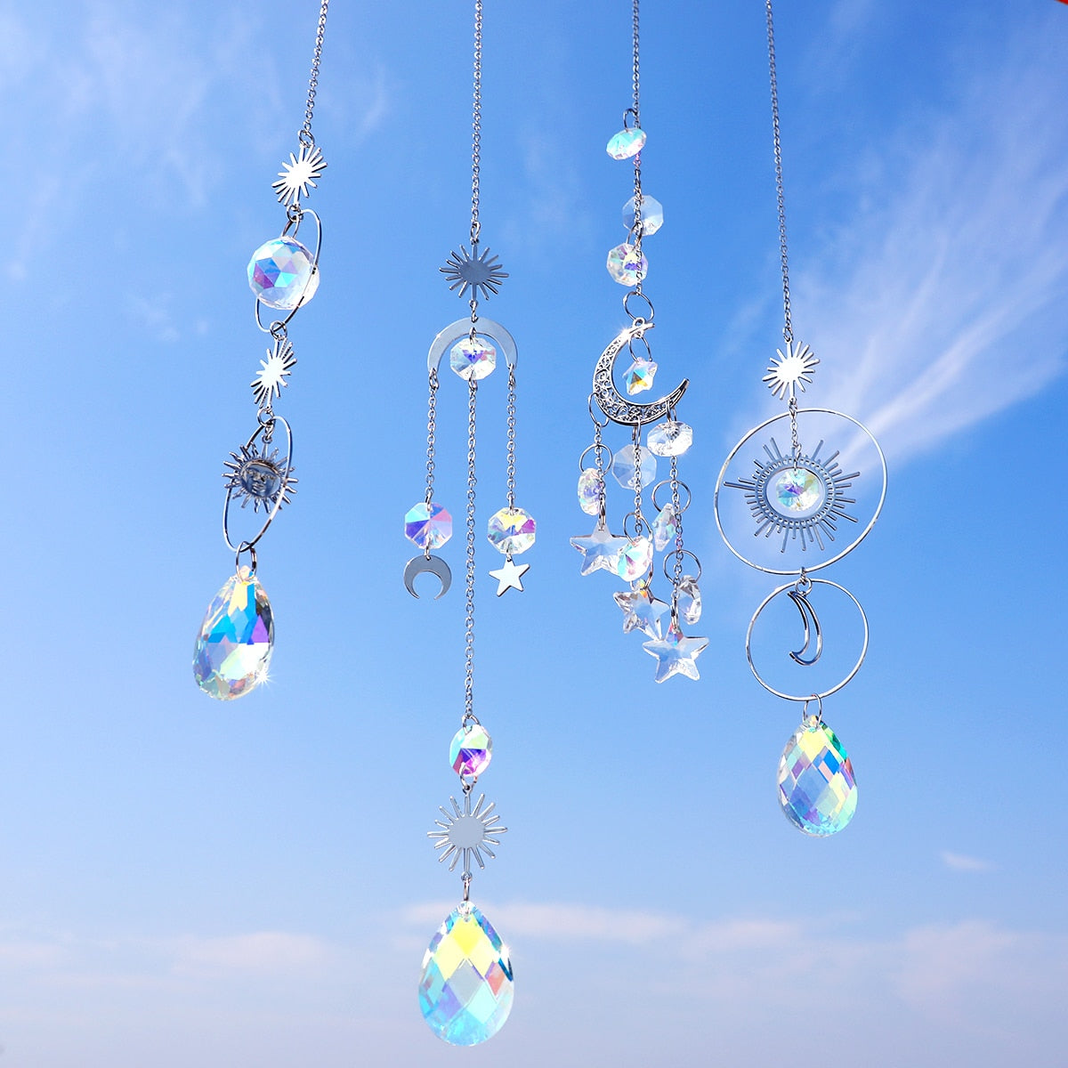 Silver Crystal Prism Sun Catcher-ToShay.org