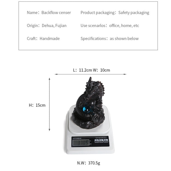 Dragon Backflow Incense Burner-ToShay.org