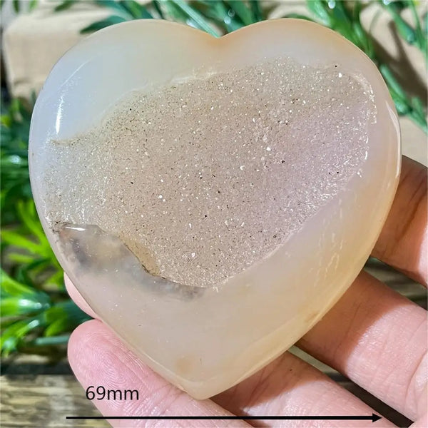 Yellow Agate Druzy Heart-ToShay.org