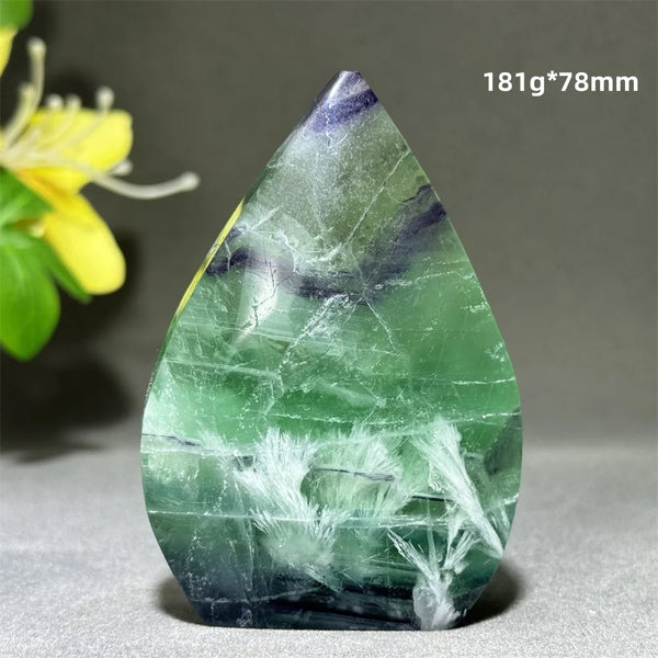 Green Feather Fluorite Torch-ToShay.org