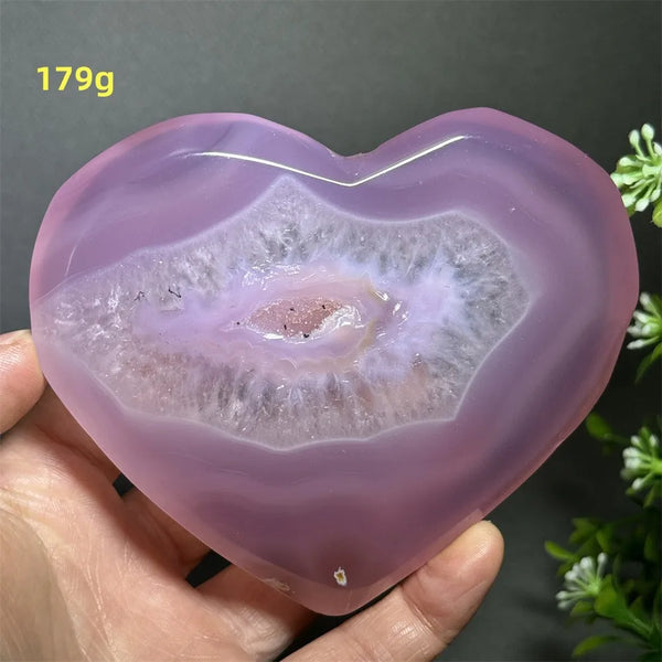 Pink Agate Geode Heart-ToShay.org