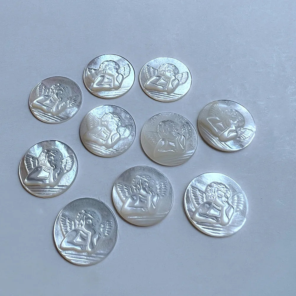 White Shell Religious Pendants-ToShay.org