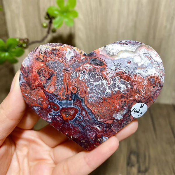 Red Agate Geode Hearts-ToShay.org