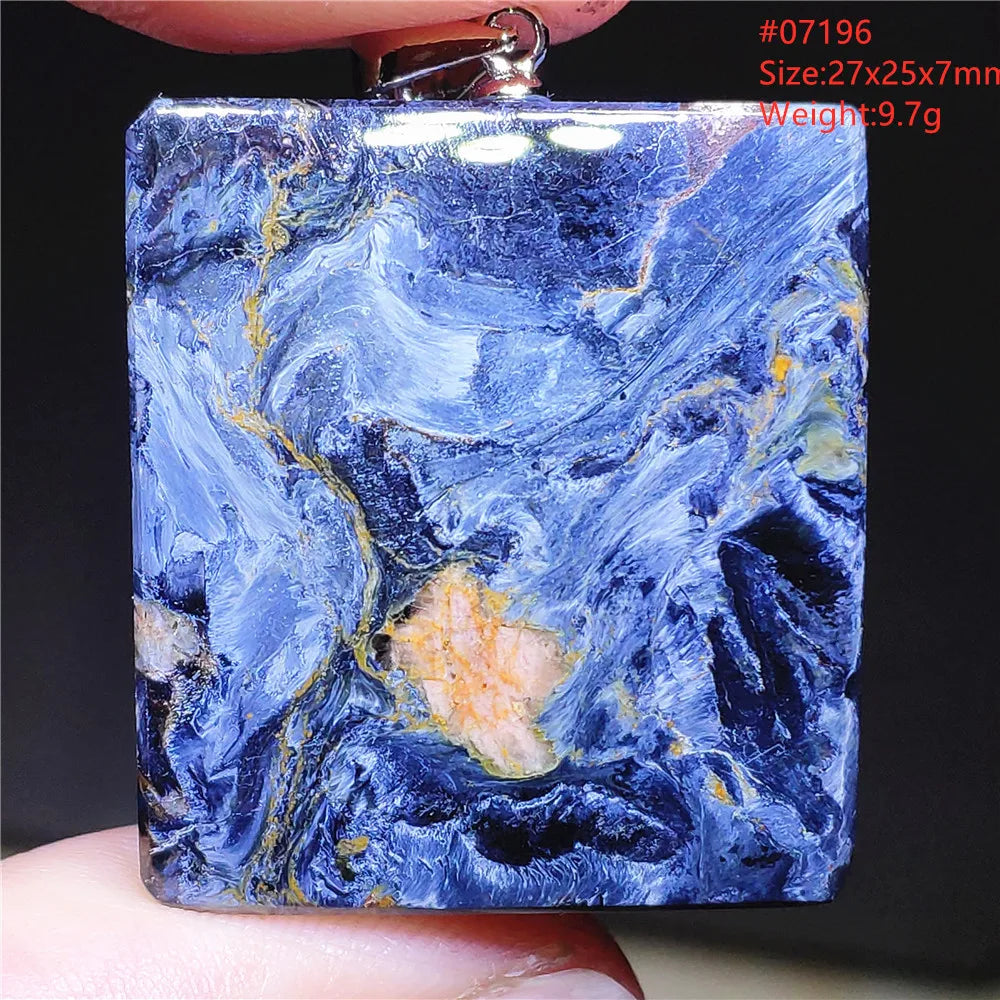 Blue Pietersite Chatoyant Pendant-ToShay.org