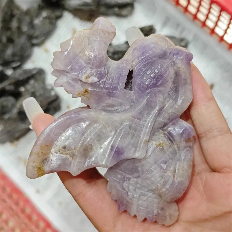 Purple Amethyst Flying Dragon-ToShay.org