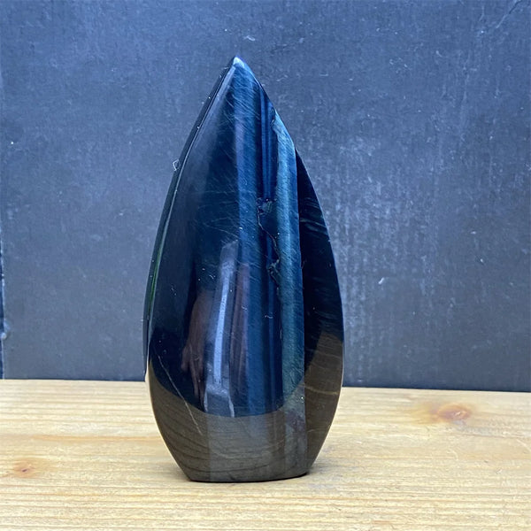 Blue Tiger Eye Stone Flame-ToShay.org