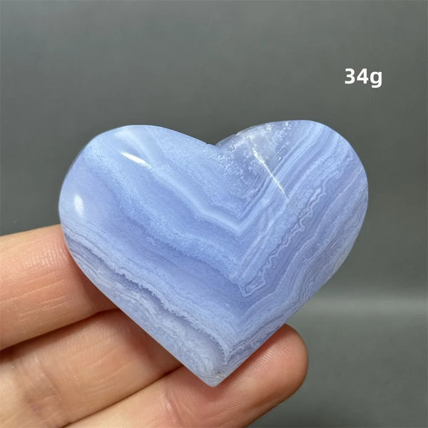 Blue Lace Crystal Heart-ToShay.org
