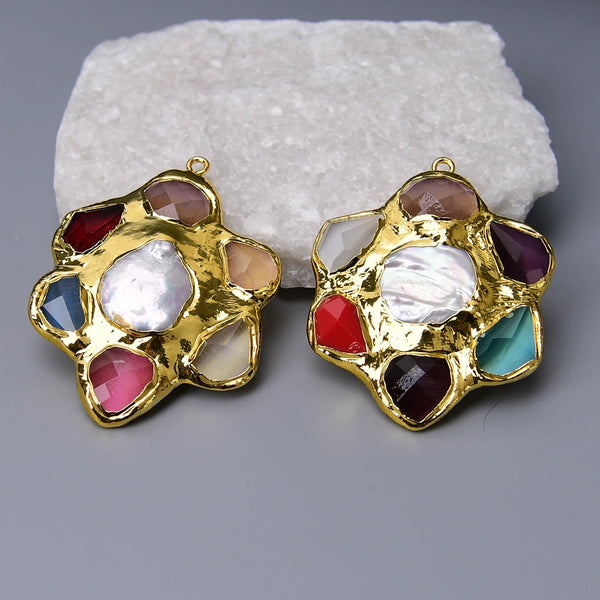 White Pearl Crystal Charms-ToShay.org