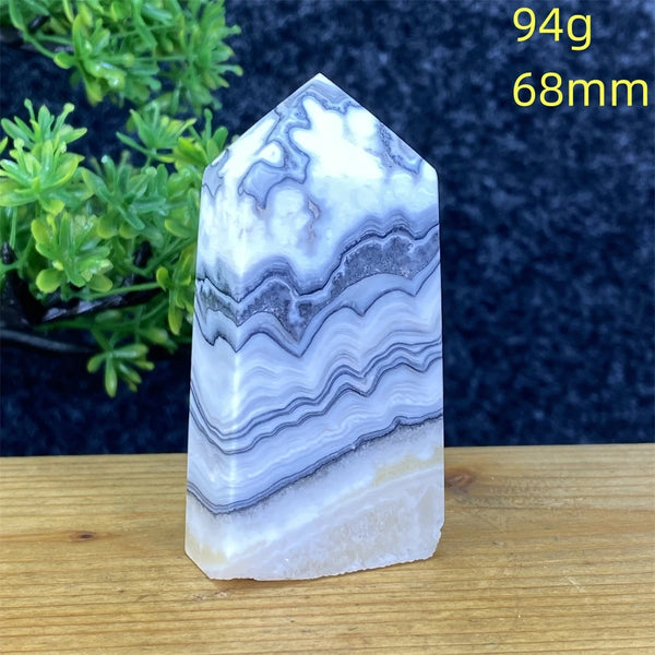 Blue Striped Agate Tower-ToShay.org