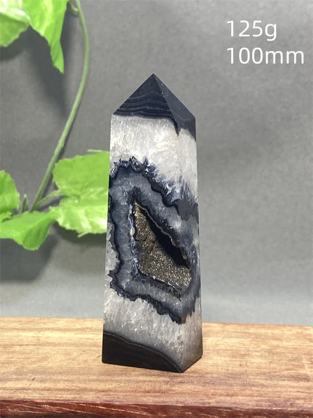 Black Striped Agate Tower-ToShay.org