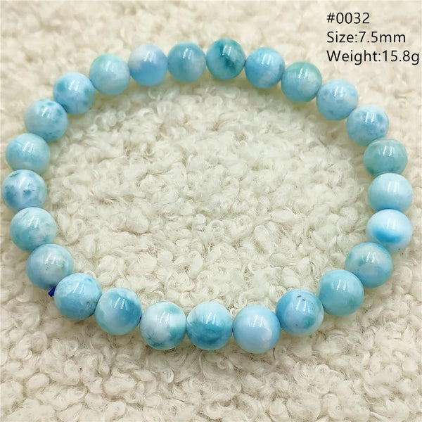 Blue Larimar Bead Bracelet-ToShay.org