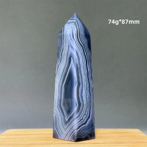 Blue Striped Agate Tower-ToShay.org