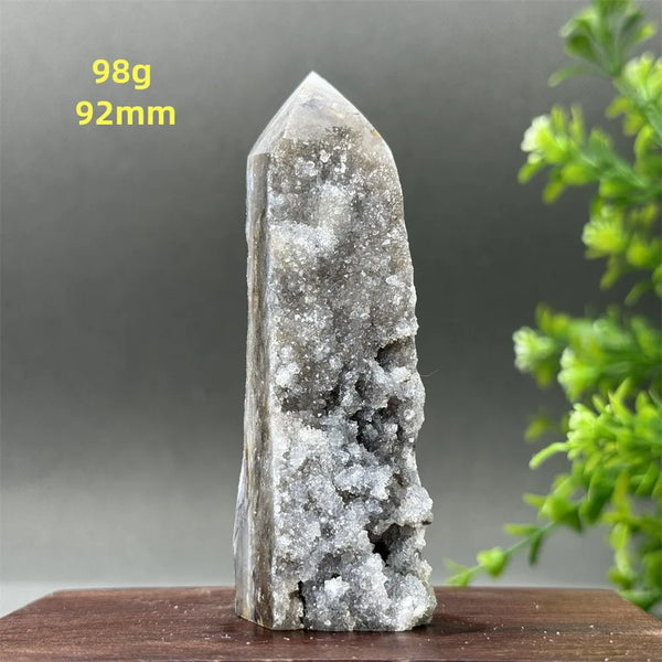 Purple Sphalerite Geode Obelisk-ToShay.org
