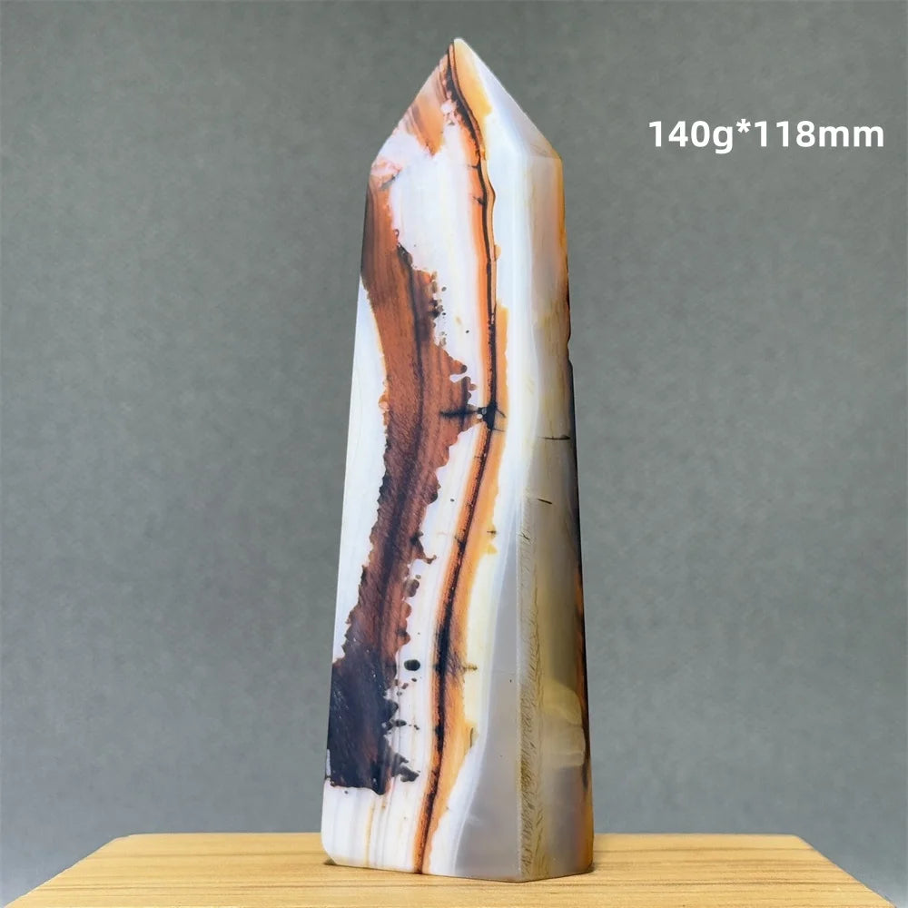 Red Striped Agate Obelisk-ToShay.org
