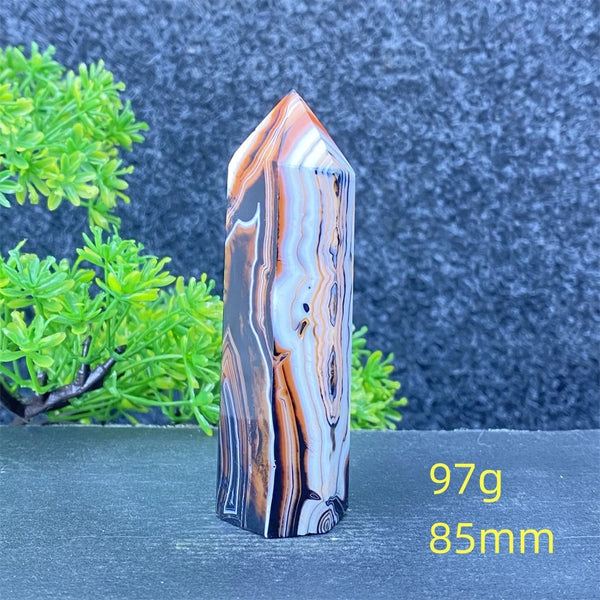 Black Red Striped Agate Point-ToShay.org