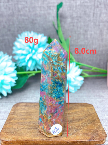 Pink Ruby Fuchsite Crystal Point-ToShay.org