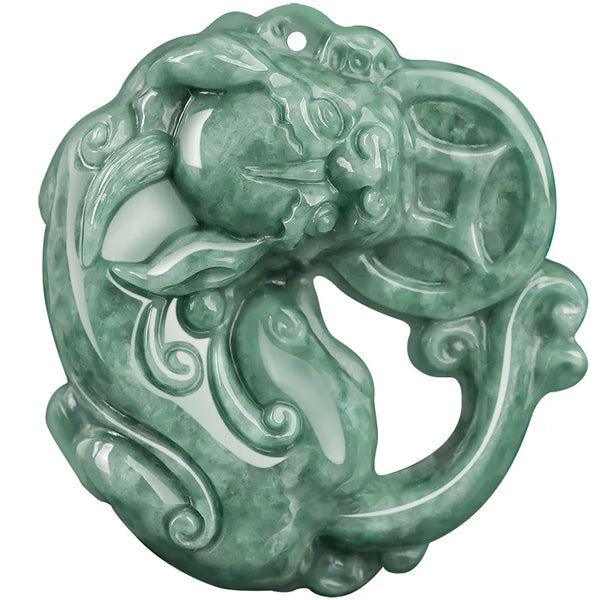 Green Jade Pixiu Pendant-ToShay.org