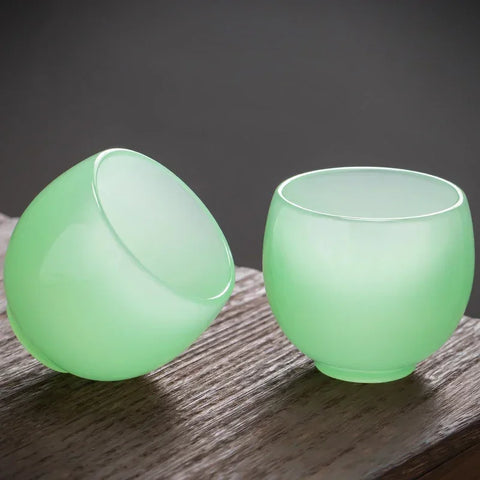 Green Porcelain Tea Cup-ToShay.org