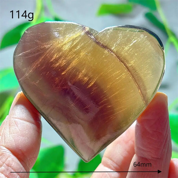Rainbow Fluorite Heart-ToShay.org