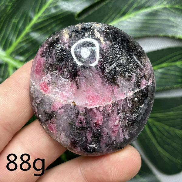 Pink Rhodonite Palmstone-ToShay.org