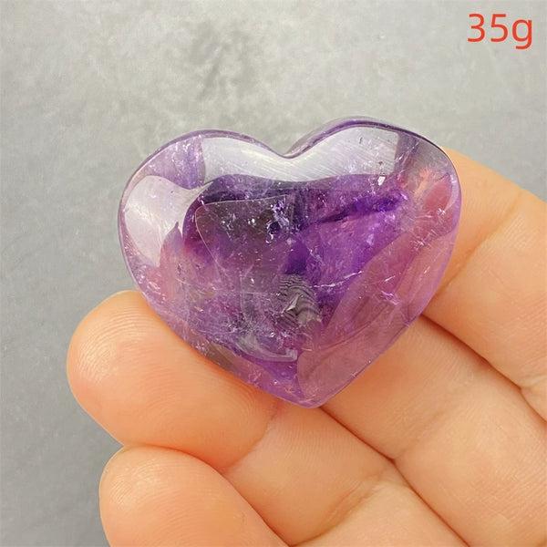 Purple Amethyst Hearts-ToShay.org