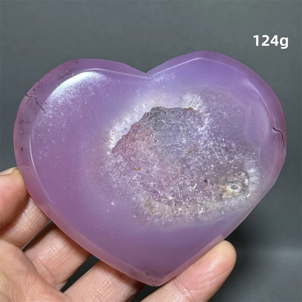 Purple Agate Geode Heart-ToShay.org