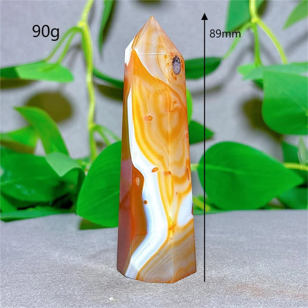 Orange Carnelian Quartz Tower-ToShay.org