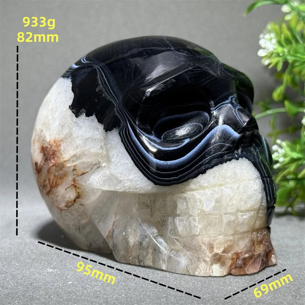 Black Agate Skull-ToShay.org