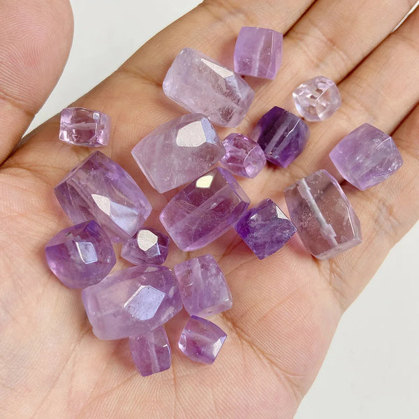 Purple Amethysts Faceted Beads-ToShay.org