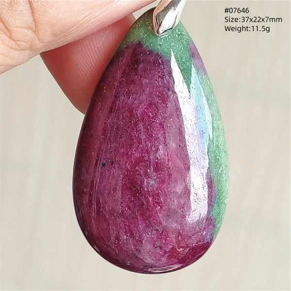 Red Ruby Zoisite Pendant-ToShay.org