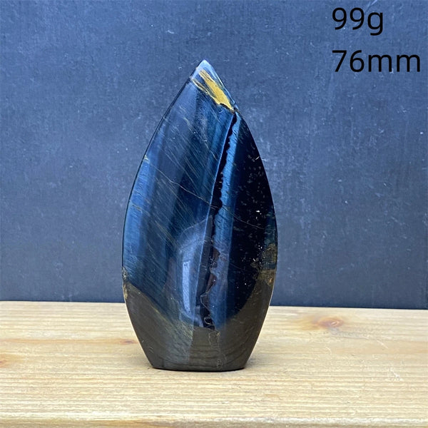 Blue Tiger Eye Stone Flame-ToShay.org