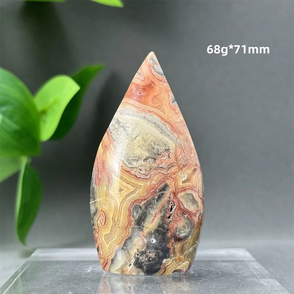 Yellow Crazy Agate Torch-ToShay.org