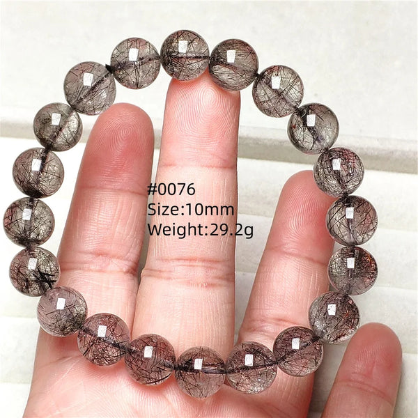 Black Rutilated Quartz Bracelet-ToShay.org