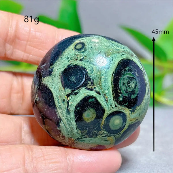 Green Malachite Palm Stone-ToShay.org