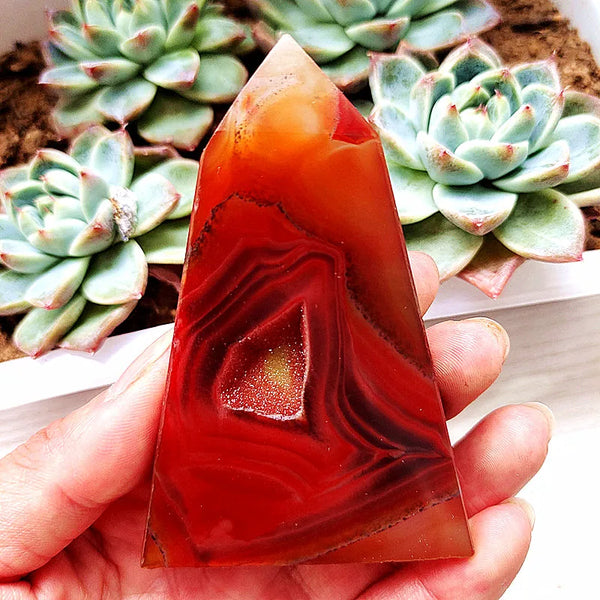 Red Agate Geode Tower-ToShay.org