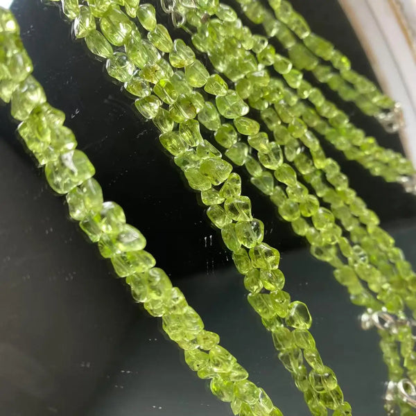 Green Peridot Bead Bracelet-ToShay.org