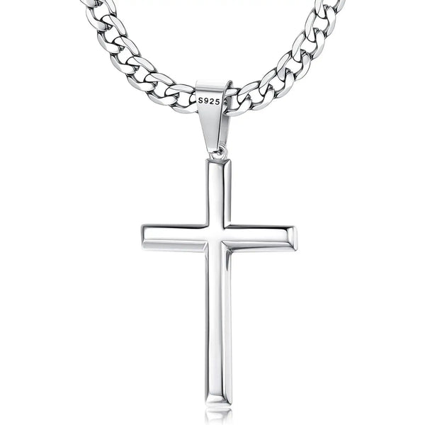 Silver Cross Necklace-ToShay.org